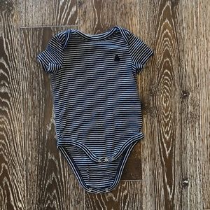 Baby Gap Blue & White Striped Onesie